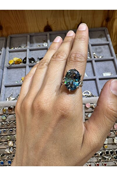 hayaltasari ALEKSANDRİT TAŞLI GÜMÜŞ YÜZÜK