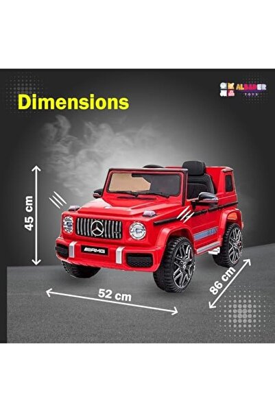 ALBADER سيارة مرسيدس بنز الفئة G للأطفال، 12 فولت، مع جهاز تحكم عن بعد، سيارة كهربائية