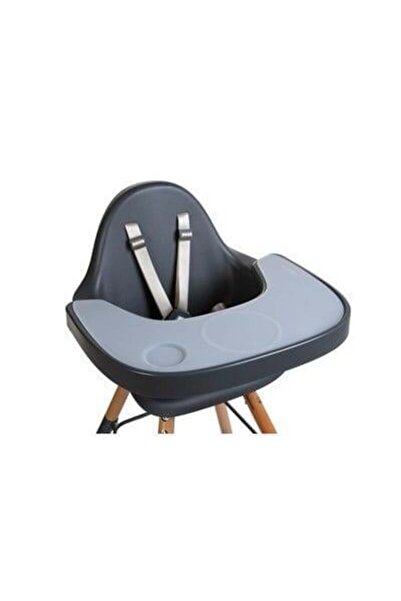 CHILDHOME Evolu 2 Mama Sandalyesi, Naturel / Antrasit + Antrasit Tepsi + Sili...