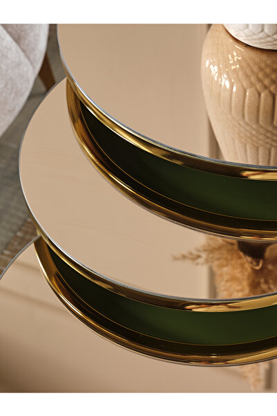 SEDAŞ LIVING UNITS Bronz Aynalı Gold(Sarı,Altın) Ayak Metal ayaklı ZİGON SEHPA zigon-sedaş-lüx