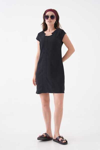 YAKA DETAYLI TENCEL™ ELBİSE