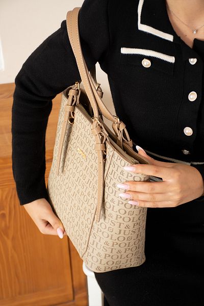 Just Polo Women's 3 Compartment Shoulder & Hand Bag