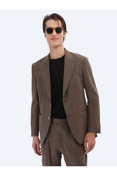 Kip Brown Straight Modern Fit Suit