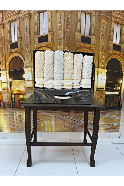 Artiva Home Collection مجموعة مناشف يد ووجه فاخرة من قماش الجاكار القطني 100% مقاس 50 × 90