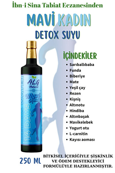 Alg Natural MAVİ KADIN Prebiyotik Detoks Suyu