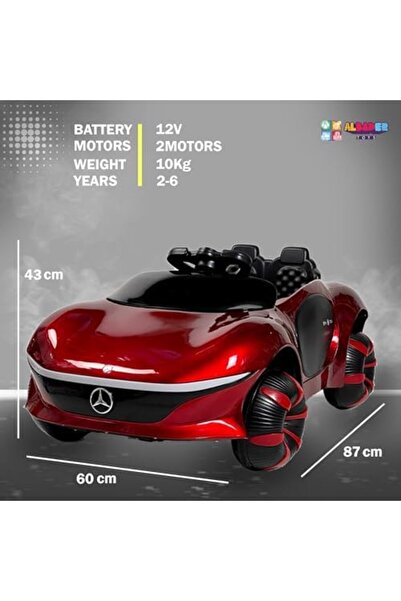 ALBADER Electric Ride On Car Mercedes Maybach EQ With 2 Big Motors, 12V Battery, Ride on Toys Car