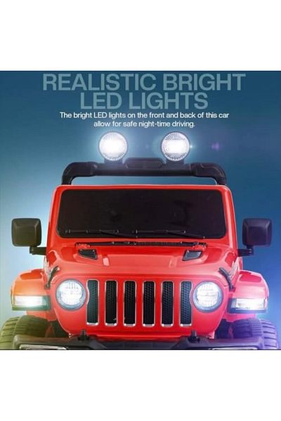 ALBADER Electric Ride On Car Jeep, Hummer Car For Children With Music, Light, Electric Car