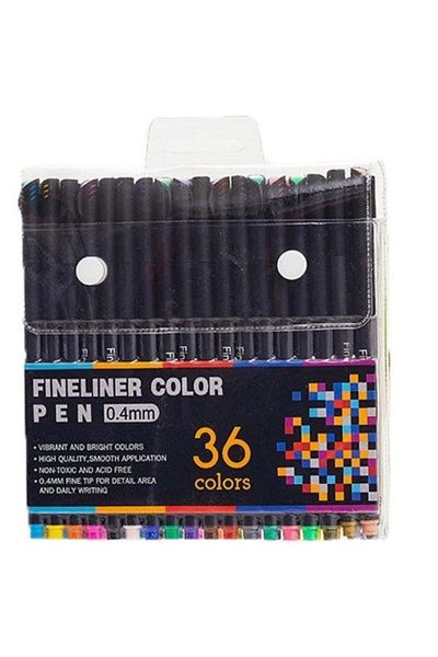 huitich Fineliner Color Pen Set - 36 Colors (0.4mm)