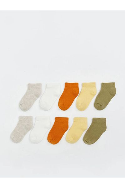 LC Waikiki Lcw Baby Beige Basic Baby Boy Booties Socks 10 Pcs