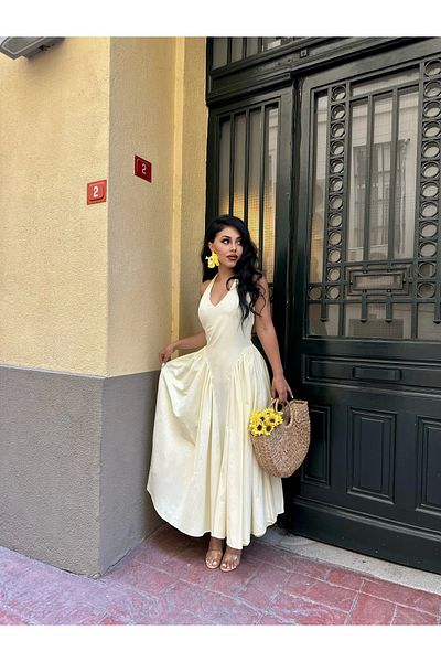 moneta boutique Rochie midi din poplin pufoasă pentru damă