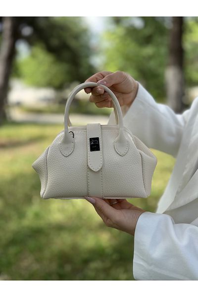 DEV 3 ADAM Nçs Cream Mini Women's Hand and Shoulder Bag - Minimal of Elegance (Width: 18~Length: 13)