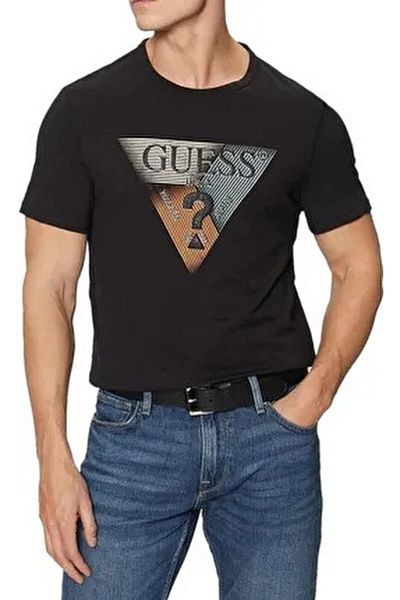 Guess Ss Cn Triangle Men's Slim Fit T-Shirt
