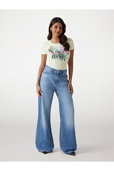 Guess Cn Ss Leaf Women's Slim Fit T-Shirt