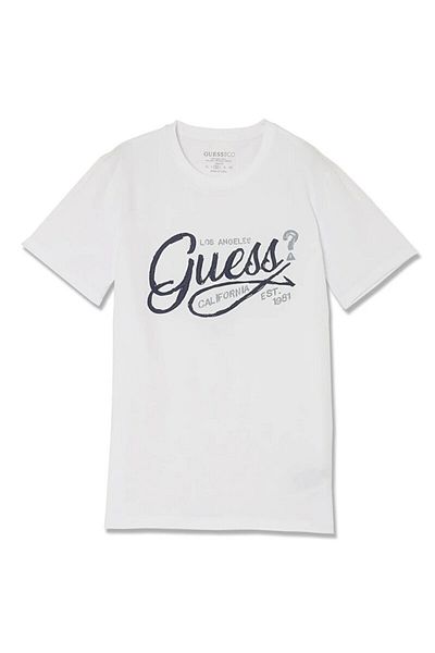 Guess Ss Cn Guess Logo Men's Slim Fit T-Shirt