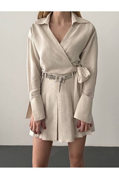 Quzu ÖNÜ BAĞLAMA DETAYLI BLUZ