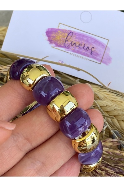 Lucios Natural Stone Looking Thin Vip Bracelet