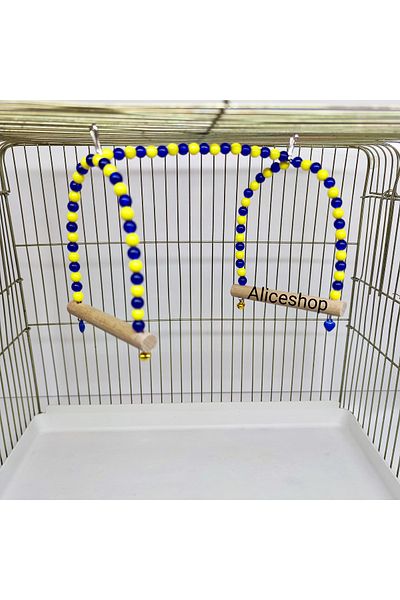 aliceshop 2 Pack Bird Swing Fan Colorful Bird Toy