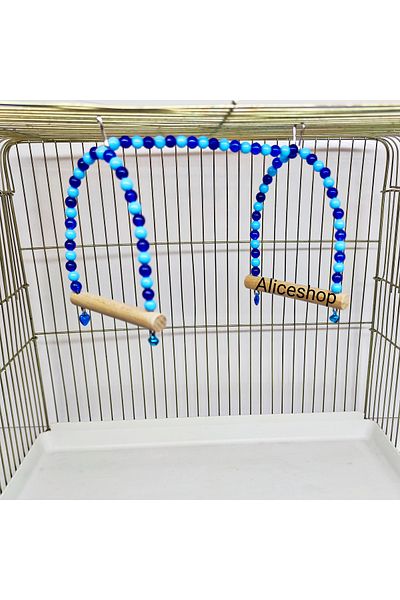 aliceshop 2 Pack Bird Swing Bird Toy Perch