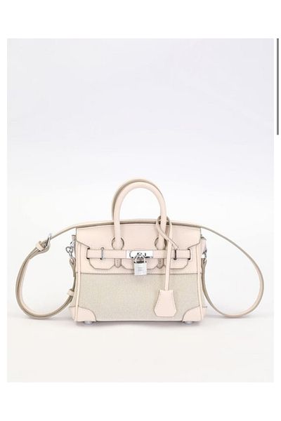 Levidor White Lock Detail Square Handbag White