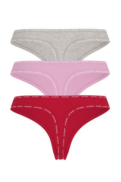 Guess Basic Thong Femei Slip Pachet de 3 chiloți