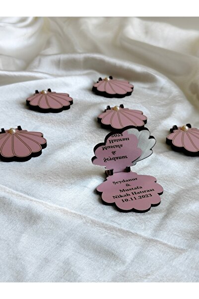 HARPİES 10 'lu set | İstiridye Ayna Hediyelik | Söz, Nişan, Nikah Hediyelik |...