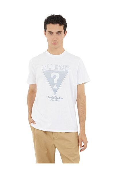 Guess Tricou Ss Bsc Timeless pentru bărbați, cu croiala normală