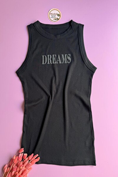 VicTroy Dreams | Modal Fabric 2-Piece Black and White Color Camisole Women's Blouse 66V50