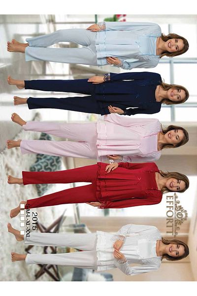 Effortt Set de pijamale de maternitate pentru gravidă Set elegant de maternitate