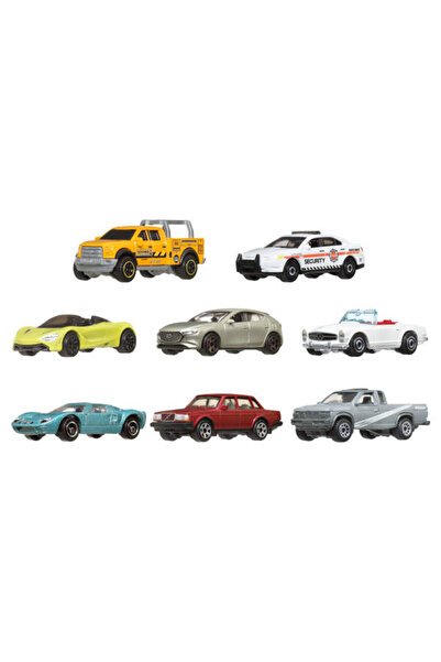HOT WHEELS Matchbox 8 li araba seti ( Ford F150 -Mazda3 -Nissan- Mercedes-Benz - Ford GT40 - Mclaren - Volvo )