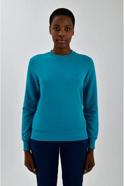 United Colors of Benetton Women's Left Chest Logo Detailed Sweatshirt