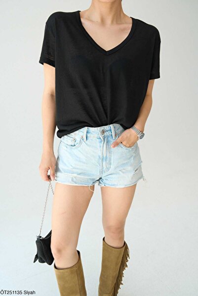 SAPHYR LUXEA تي شيرت SAPHYR PREMIUM برقبة على شكل حرف V