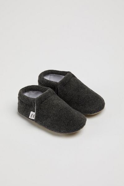 BabyZilla Non-Slip Sole Fleece Baby Booties, Organic Cotton Lining, Home Boot Slippers, Nursery Shoes