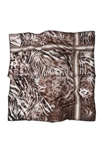 Levidor Μπεζ ψηφιακό κασκόλ από τυλίγματα