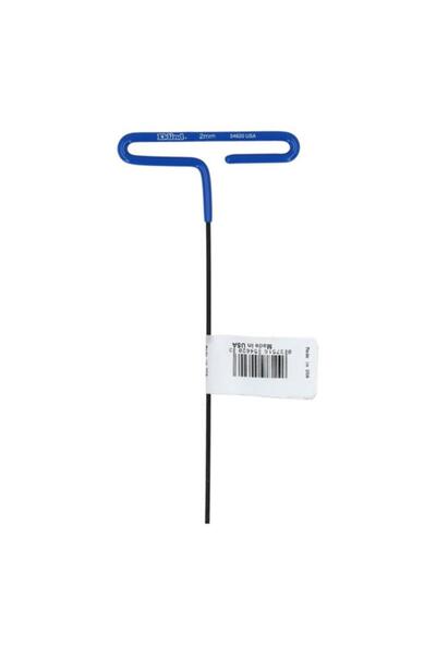 Generic Eklind Heat Treated Cushion Grip T Handle Hex Key Blue and Black 2mm x 6inch 54620