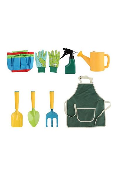Generic 8-Piece Kids Garden Tools Set Multicolour