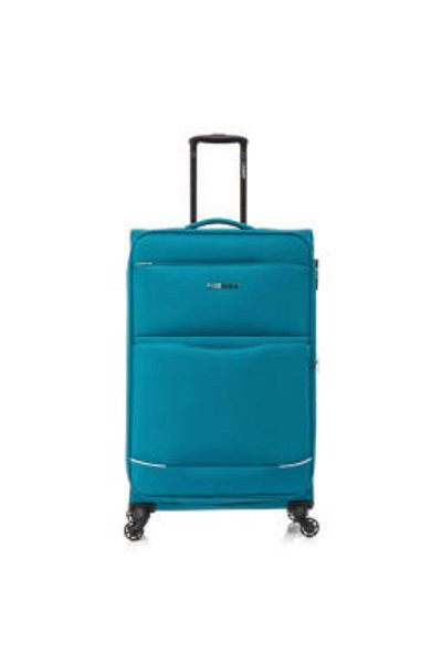 Generic STARGOLD 4-Piece Travel Trolley Set – Polyester Fabric Luggage with Lock System, SG-T74 Aqua