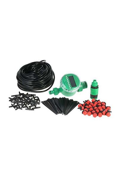 Generic رشاش ري النباتات بمؤقت تلقائي، أسود، 25 متر