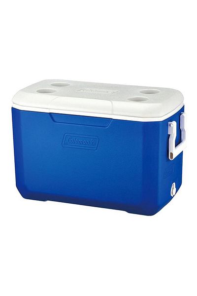 Generic Coleman Polylite Polyurethane Rugged Ice Chest Blue and White 45 Liter