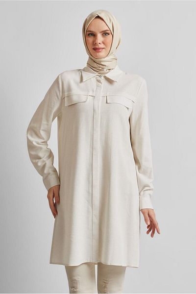 Alvina Shirt Collar Tunic 45683
