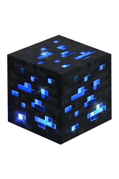 Generic Square Shaped LED Light Black/Blue 8x8x8cm