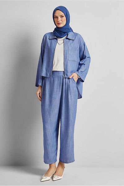 Alvina Jeans Suit with Pants 45614