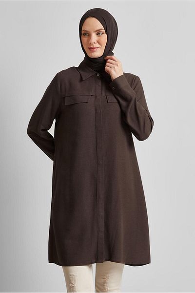 Alvina Shirt Collar Tunic 45683
