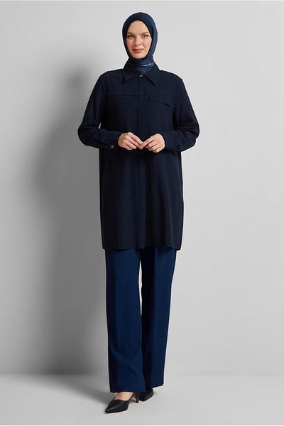 Alvina Shirt Collar Tunic 45683