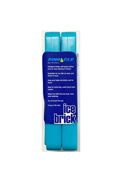 Generic PINNACLE 2-Piece Smart Stack Design Ice Brick Set Turquoise 350ml TPX-9006