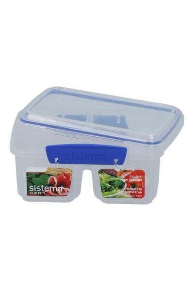 Generic sistema Klip It Split Container Clear and Blue 835ml (Multicolour)