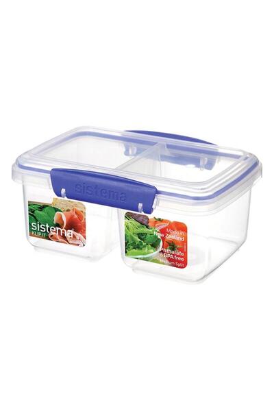 Generic sistema Klip It Split Container Clear and Blue 835ml (Multicolour)