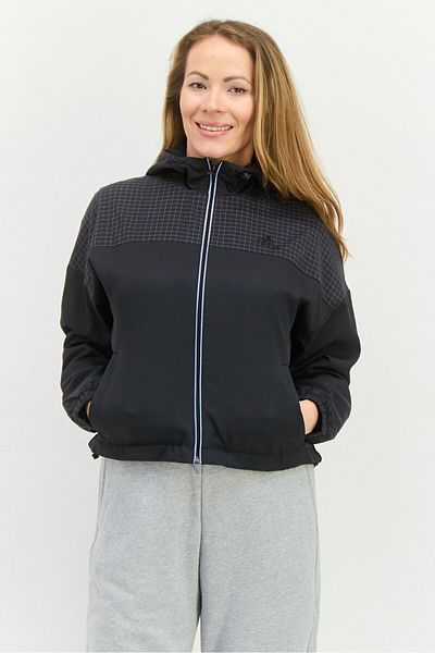 adidas Women Spots Wear Fit Long Sleeve Outdoor Jacket ,Black