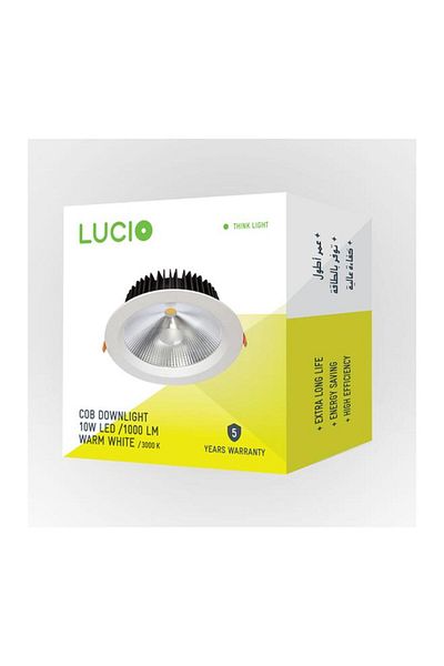 Generic Lucio 10W Downlight Recessed Light Warm White