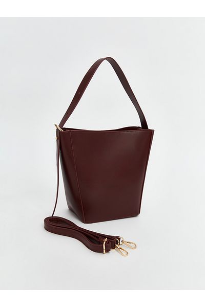 LC Waikiki Leather Look Women's Shoulder Bag with Removable Strap