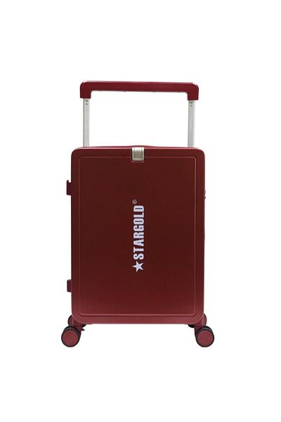 Generic STARGOLD 20-Inch ABS HardSide Travel Suitcase with 360° Wheels & TSA Lock, SG-T71 Red